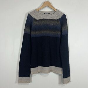 Antony Morato Blue Wool Blend Crewneck Sweatshirt 2XL